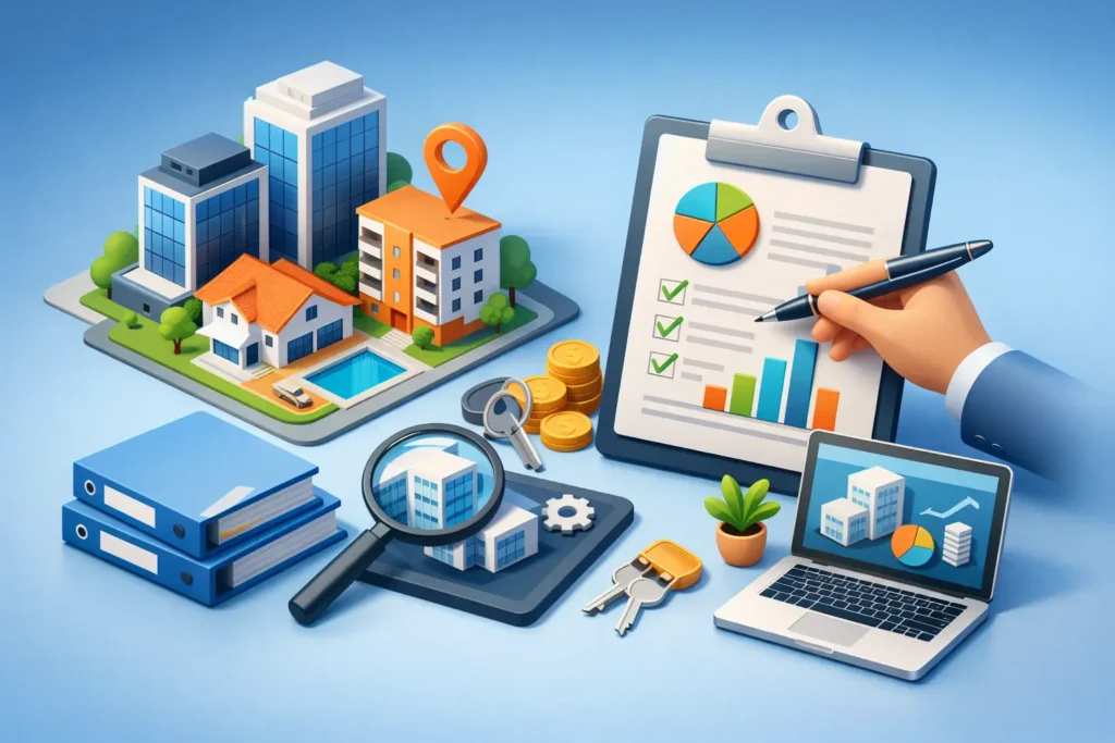 Servicio de administración para activos inmobiliarios